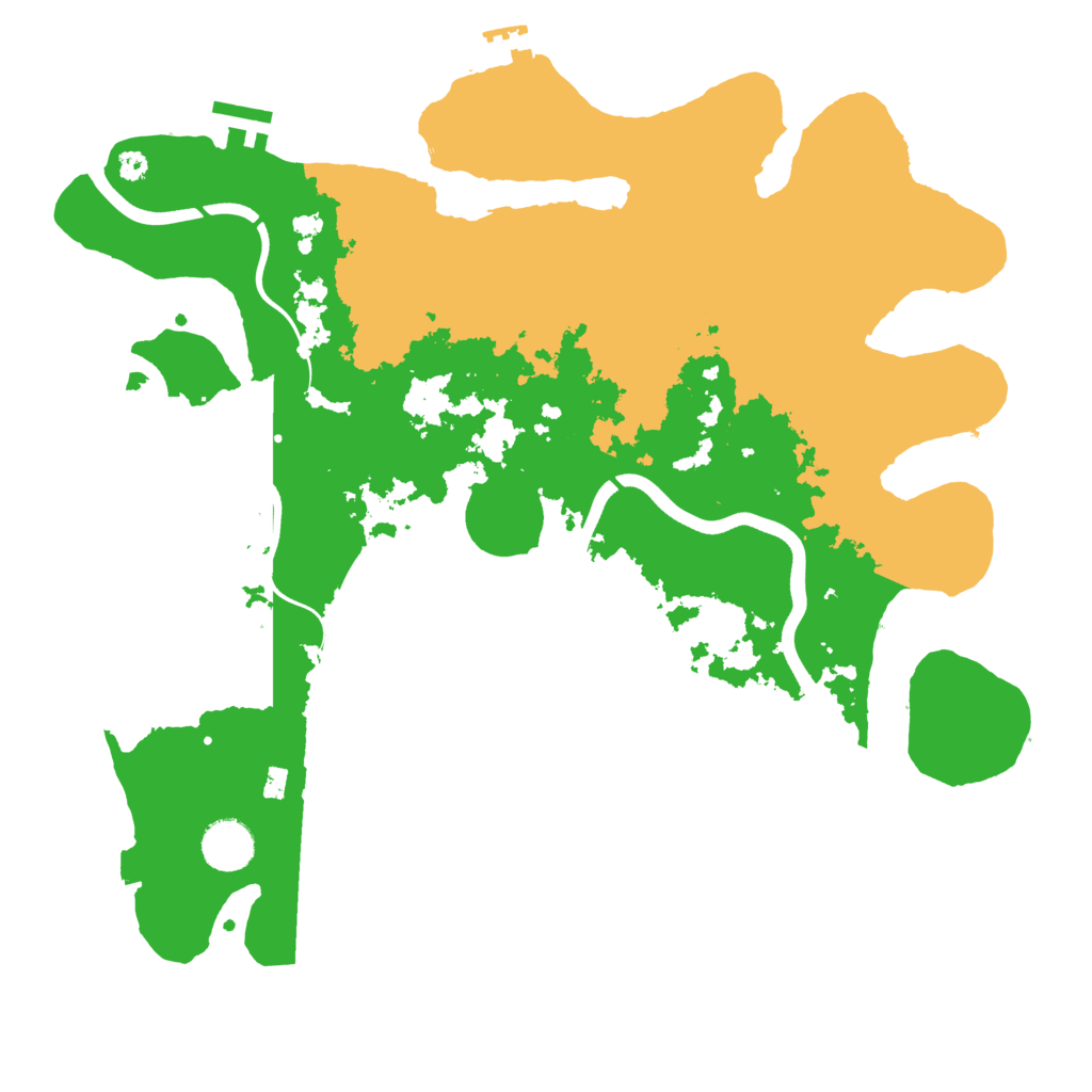 Biome Rust Map: Procedural Map, Size: 3700, Seed: 848732046