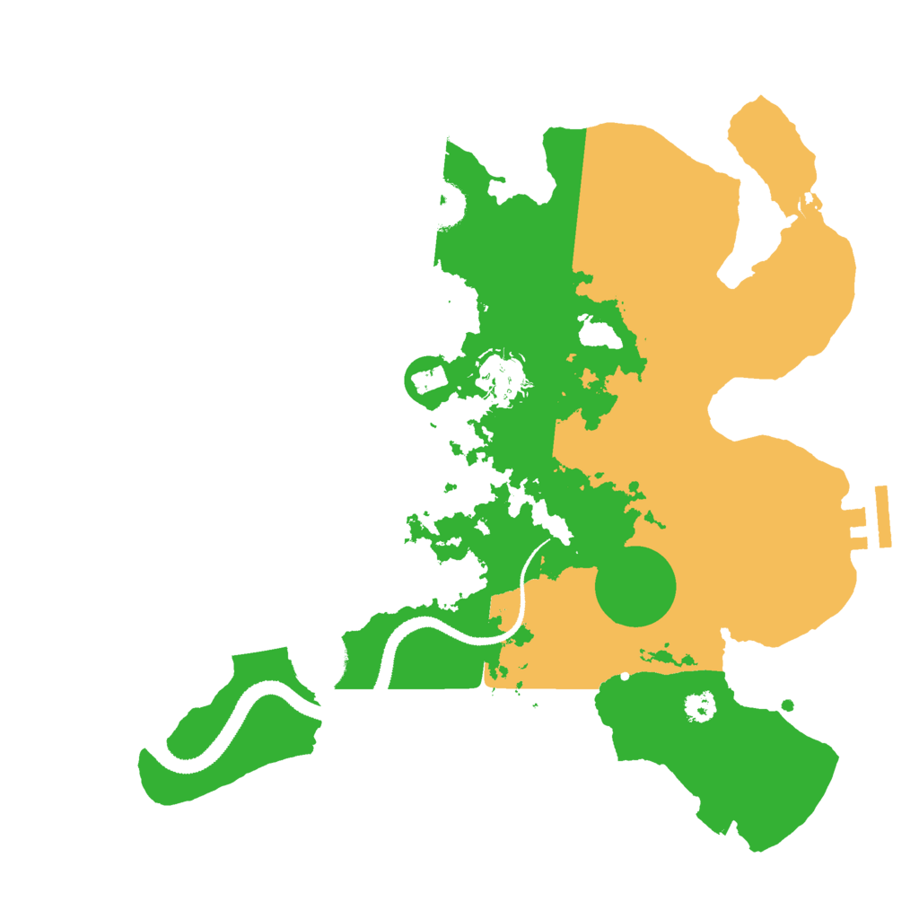 Biome Rust Map: Procedural Map, Size: 3000, Seed: 1517623434