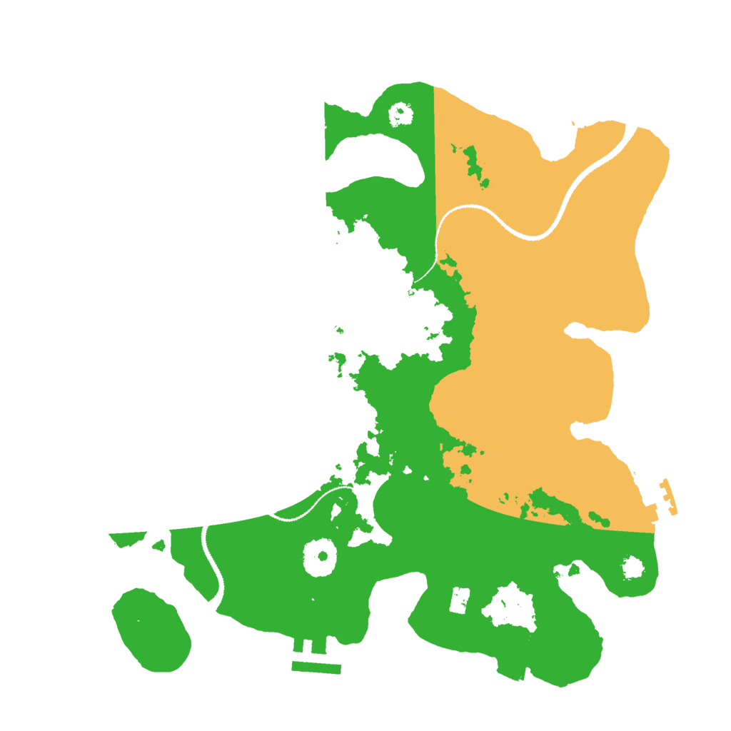 Biome Rust Map: Procedural Map, Size: 3000, Seed: 5324343