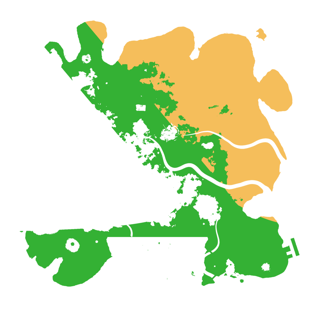 Biome Rust Map: Procedural Map, Size: 3500, Seed: 1325486988