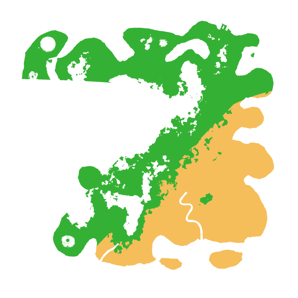 Biome Rust Map: Procedural Map, Size: 3500, Seed: 442414518