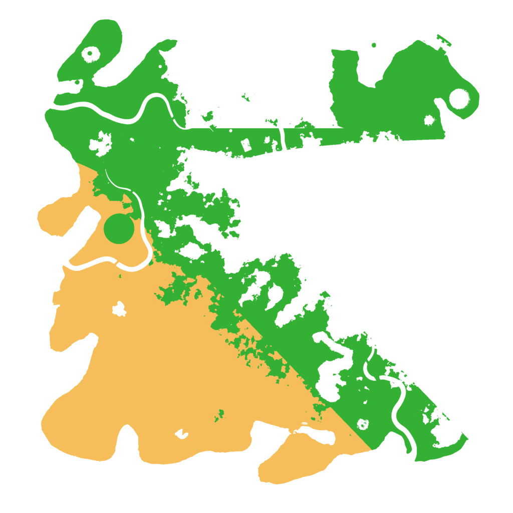 Biome Rust Map: Procedural Map, Size: 4500, Seed: 128382134