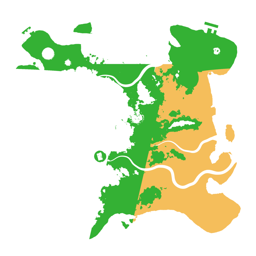 Biome Rust Map: Procedural Map, Size: 3700, Seed: 1213780063