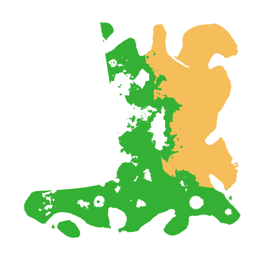 Biome Rust Map: Procedural Map, Size: 3500, Seed: 231561