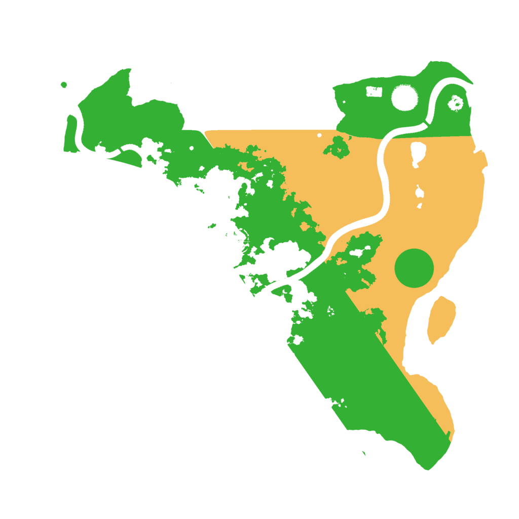 Biome Rust Map: Procedural Map, Size: 3500, Seed: 460529423