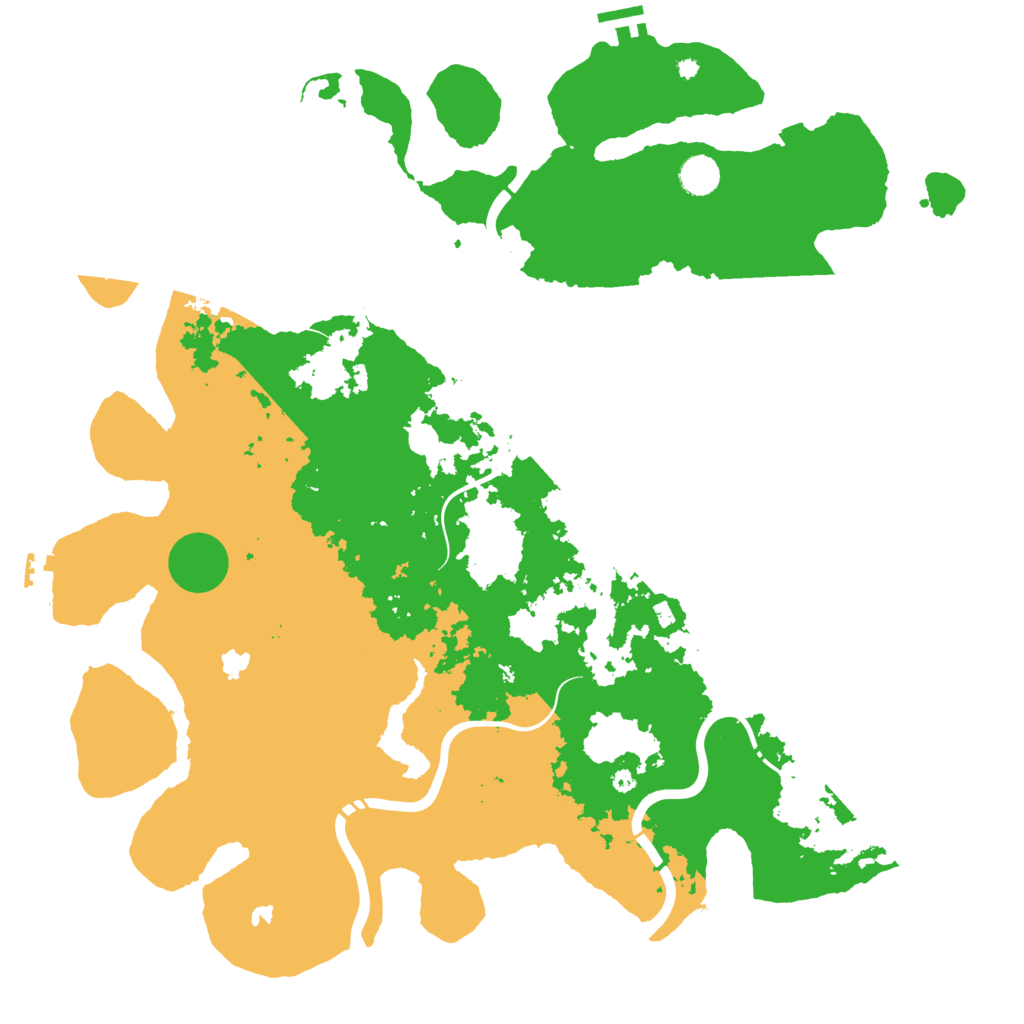 Biome Rust Map: Procedural Map, Size: 4500, Seed: 241996761