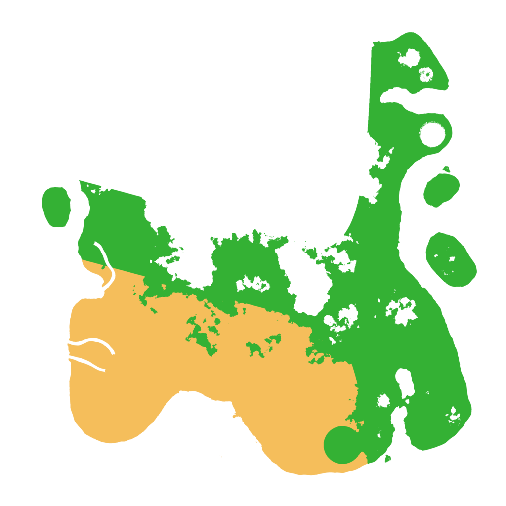 Biome Rust Map: Procedural Map, Size: 3550, Seed: 945887152