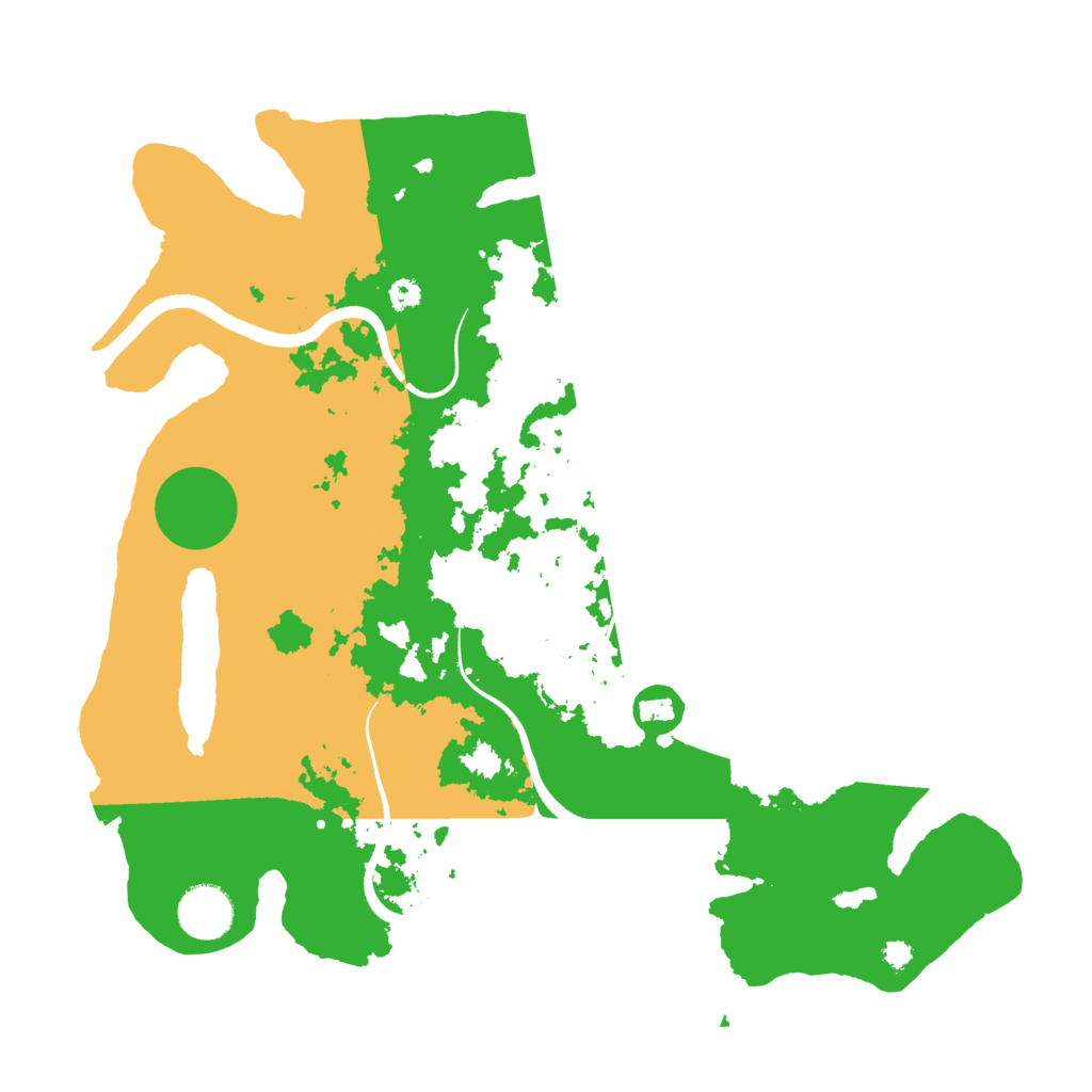 Biome Rust Map: Procedural Map, Size: 3500, Seed: 109988958
