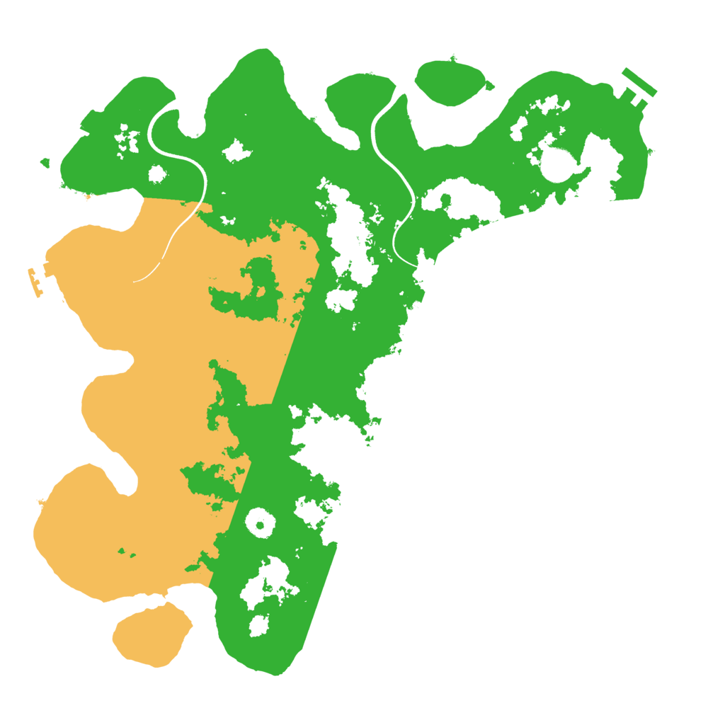 Biome Rust Map: Procedural Map, Size: 3700, Seed: 123649044