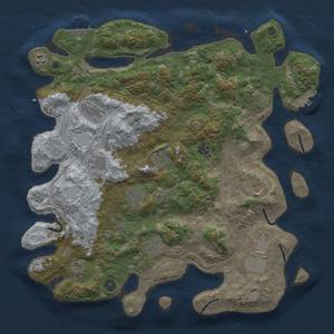 Thumbnail Rust Map: Procedural Map, Size: 4250, Seed: 6, 18 Monuments