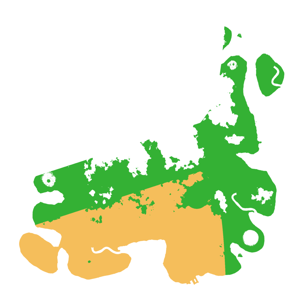 Biome Rust Map: Procedural Map, Size: 3500, Seed: 8485