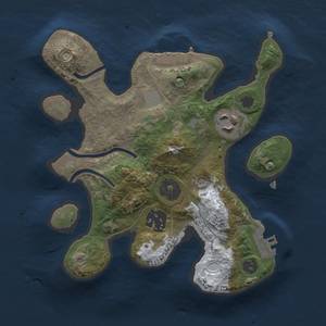 Thumbnail Rust Map: Procedural Map, Size: 2250, Seed: 666, 10 Monuments