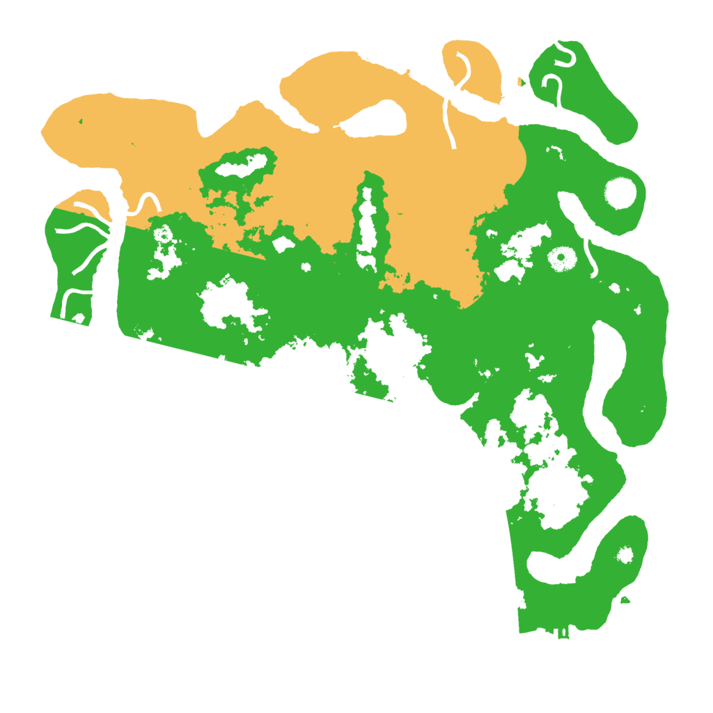 Biome Rust Map: Procedural Map, Size: 4000, Seed: 95864