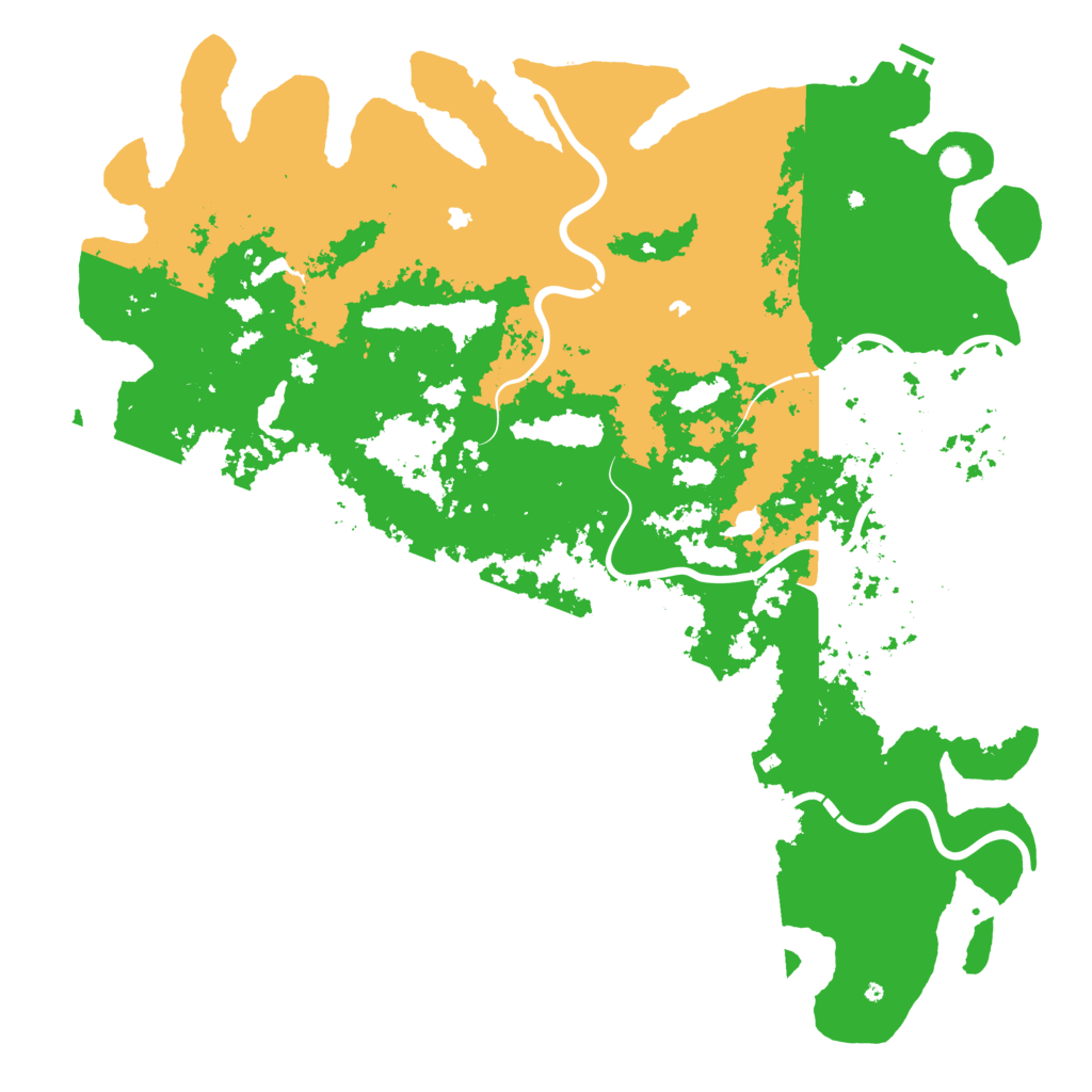 Biome Rust Map: Procedural Map, Size: 6000, Seed: 679153