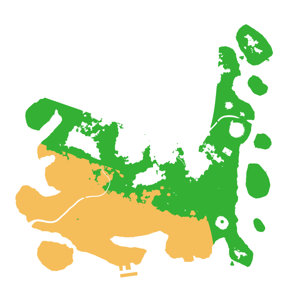 Biome Rust Map: Procedural Map, Size: 3500, Seed: 1359030095