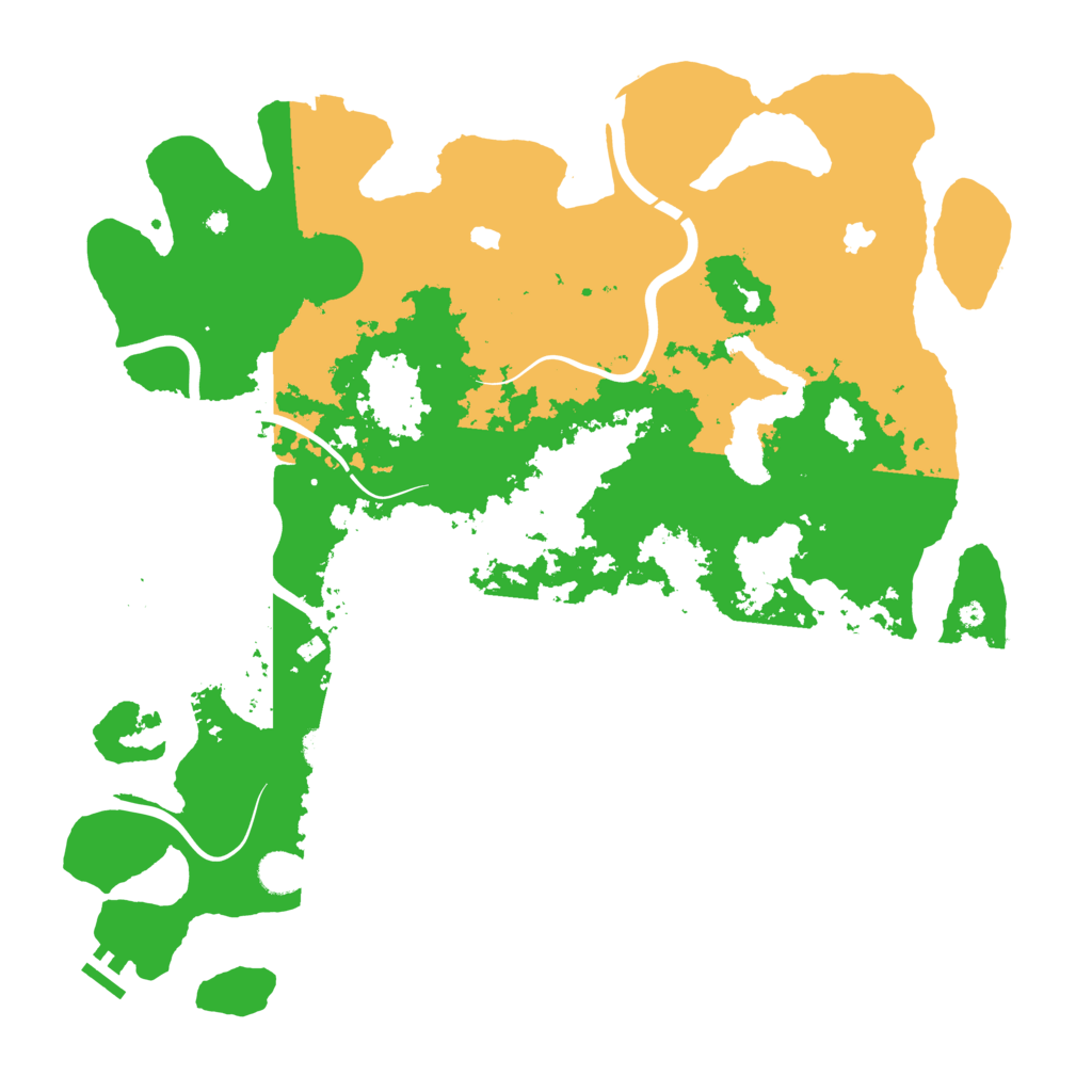 Biome Rust Map: Procedural Map, Size: 4500, Seed: 70809857