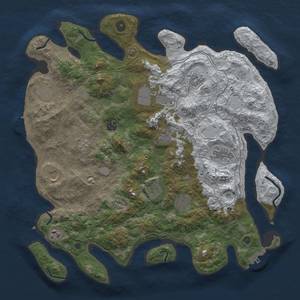 Thumbnail Rust Map: Procedural Map, Size: 4250, Seed: 1148413953, 20 Monuments