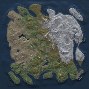 Thumbnail Rust Map: Procedural Map, Size: 4250, Seed: 1148413953, 15 Monuments