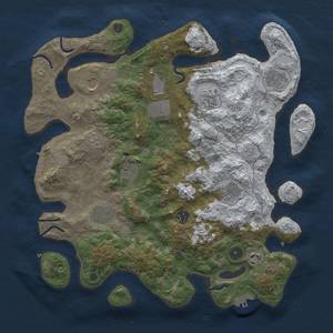 Thumbnail Rust Map: Procedural Map, Size: 3800, Seed: 7338, 19 Monuments