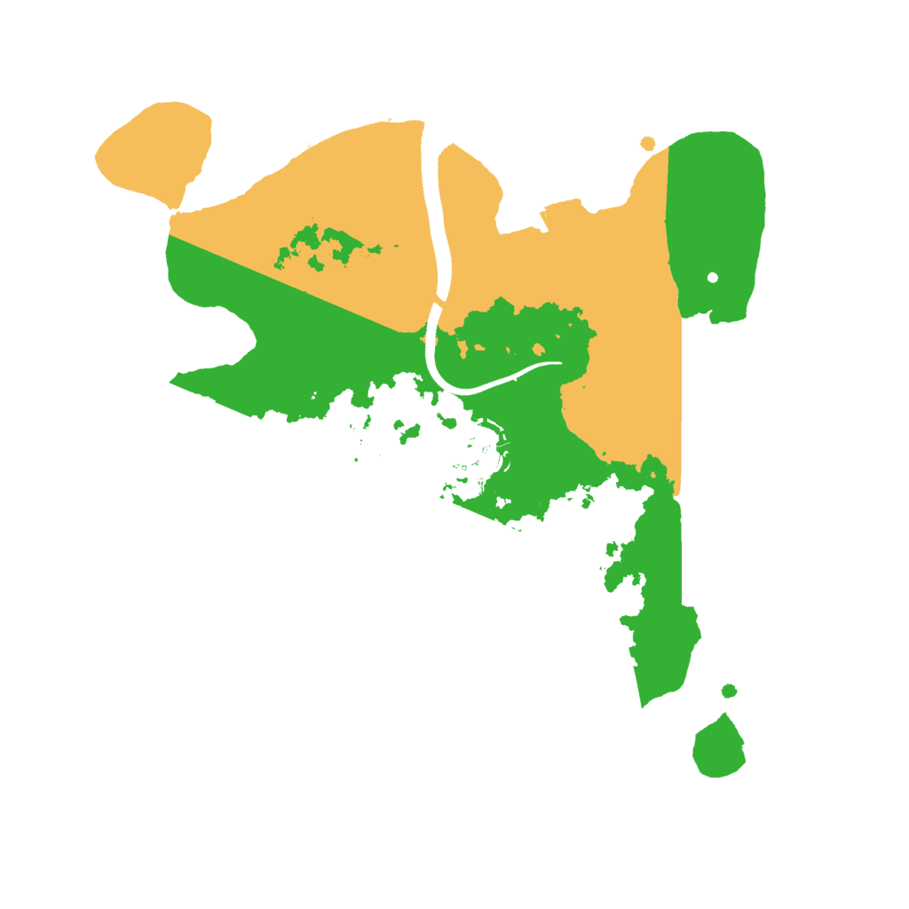 Biome Rust Map: Procedural Map, Size: 2500, Seed: 93865