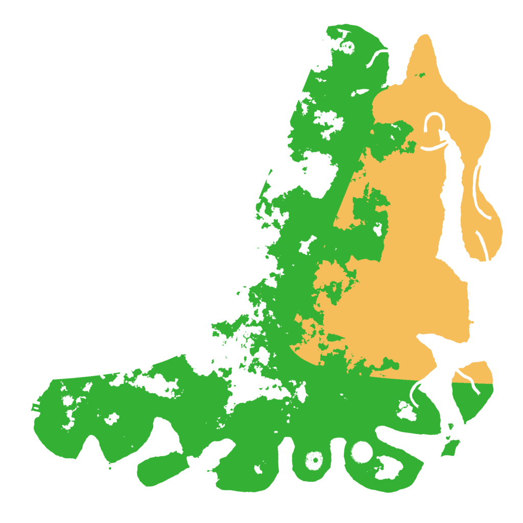 Biome Rust Map: Procedural Map, Size: 4300, Seed: 463116538