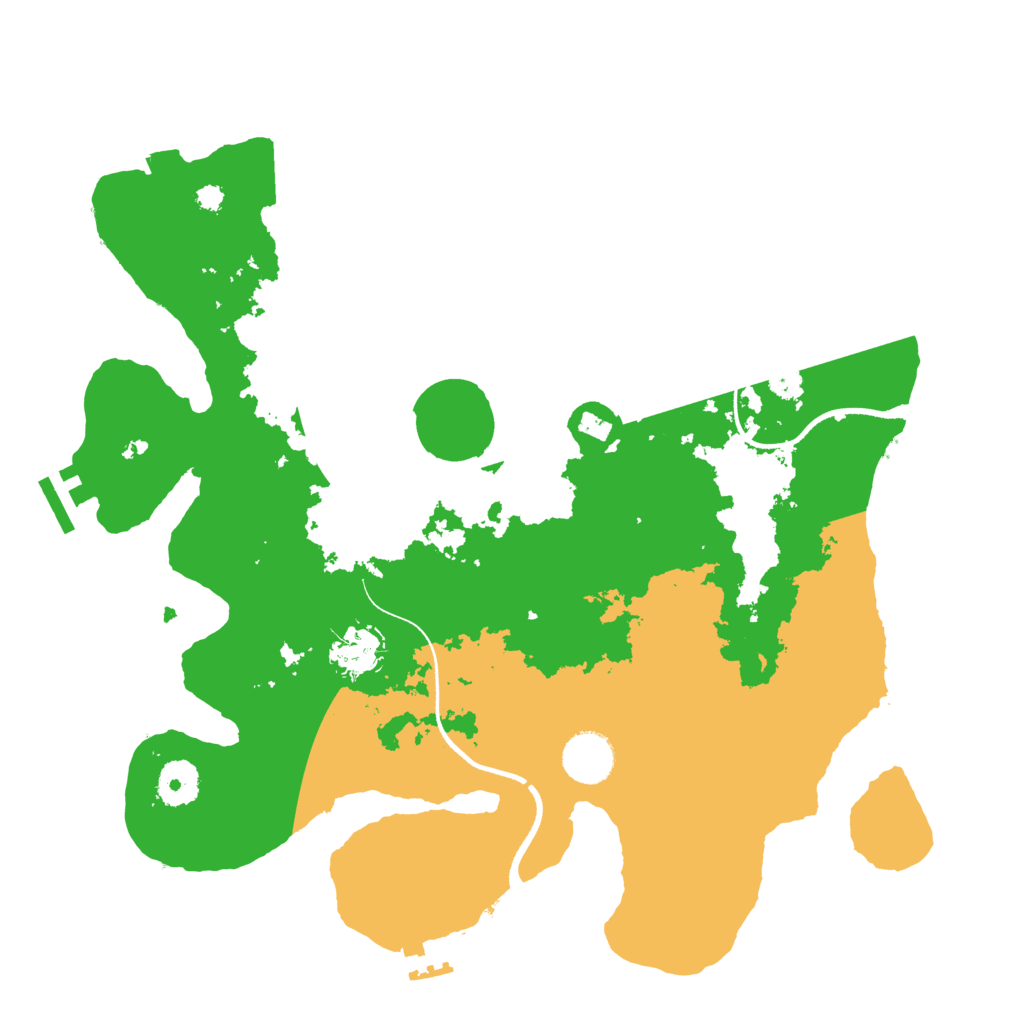 Biome Rust Map: Procedural Map, Size: 3500, Seed: 1167681835