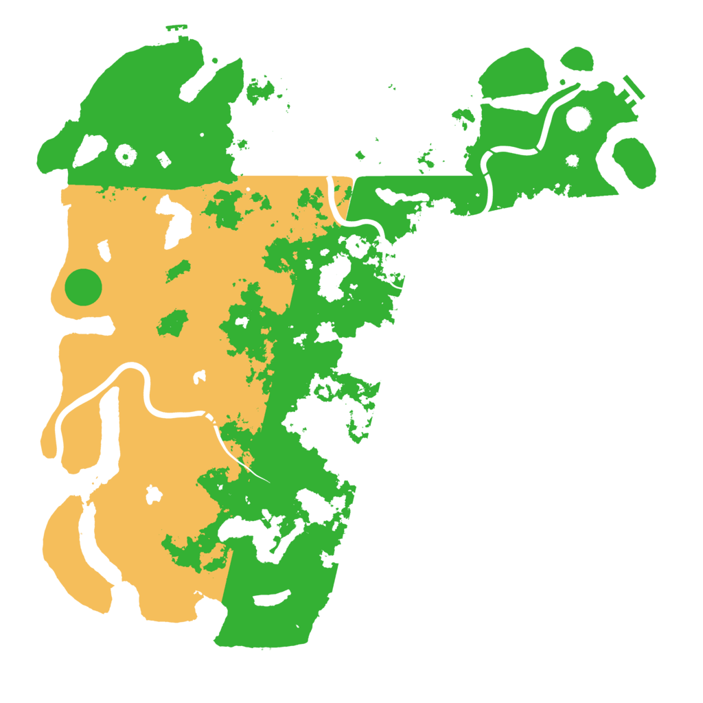 Biome Rust Map: Procedural Map, Size: 5000, Seed: 21499010