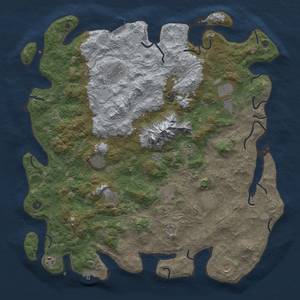 Thumbnail Rust Map: Procedural Map, Size: 5000, Seed: 834650101, 20 Monuments