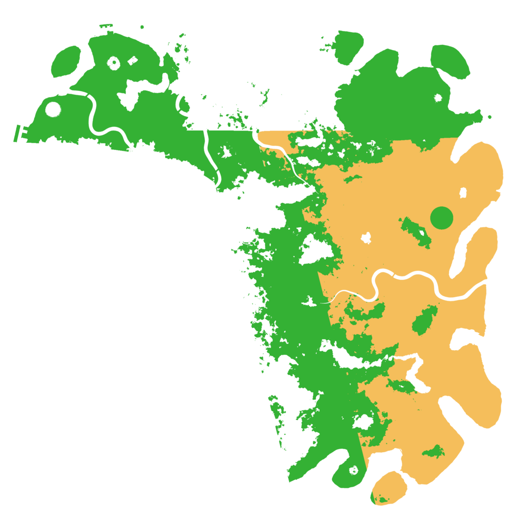 Biome Rust Map: Procedural Map, Size: 6000, Seed: 621198