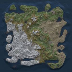 Thumbnail Rust Map: Procedural Map, Size: 4250, Seed: 57, 19 Monuments