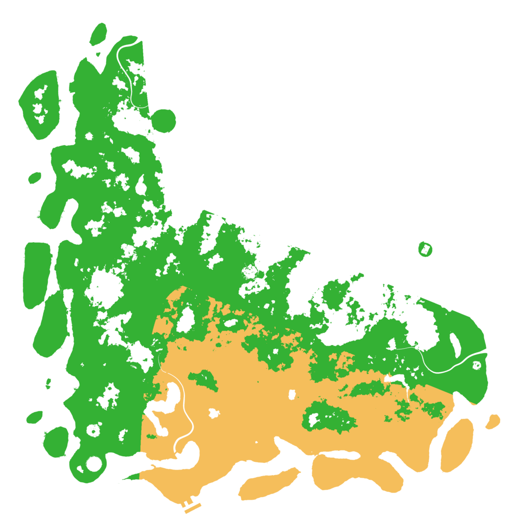 Biome Rust Map: Procedural Map, Size: 6000, Seed: 695897