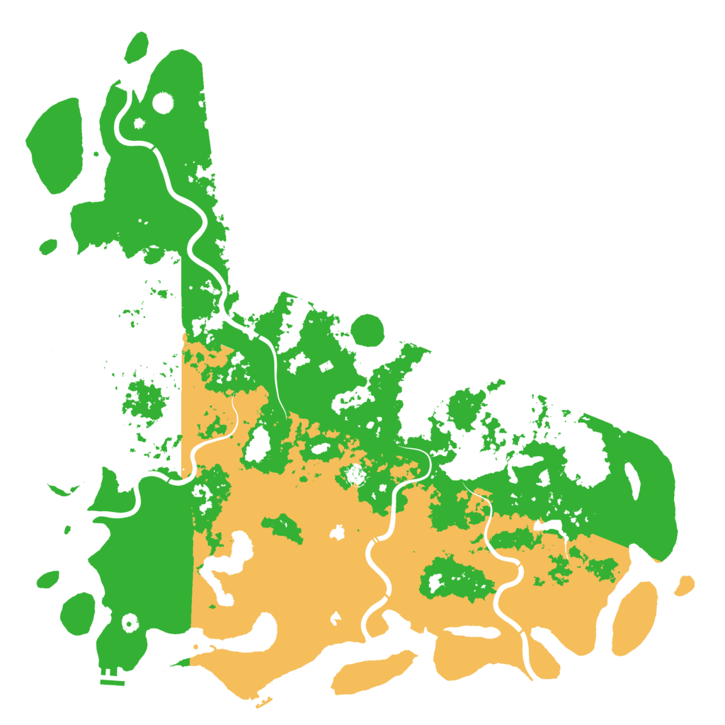Biome Rust Map: Procedural Map, Size: 6000, Seed: 695897