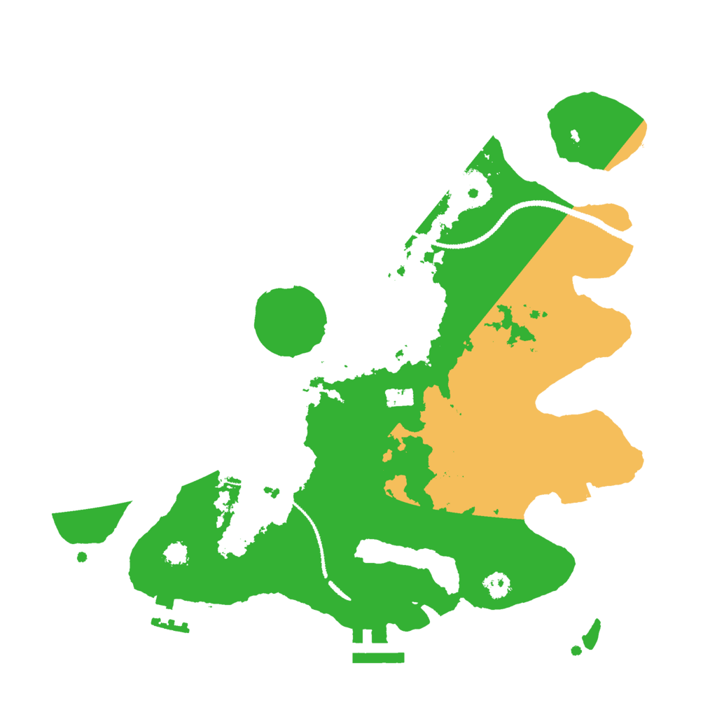 Biome Rust Map: Procedural Map, Size: 2800, Seed: 316404406