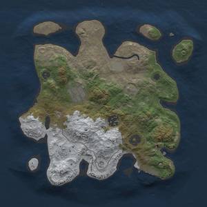 Thumbnail Rust Map: Procedural Map, Size: 2700, Seed: 7, 10 Monuments