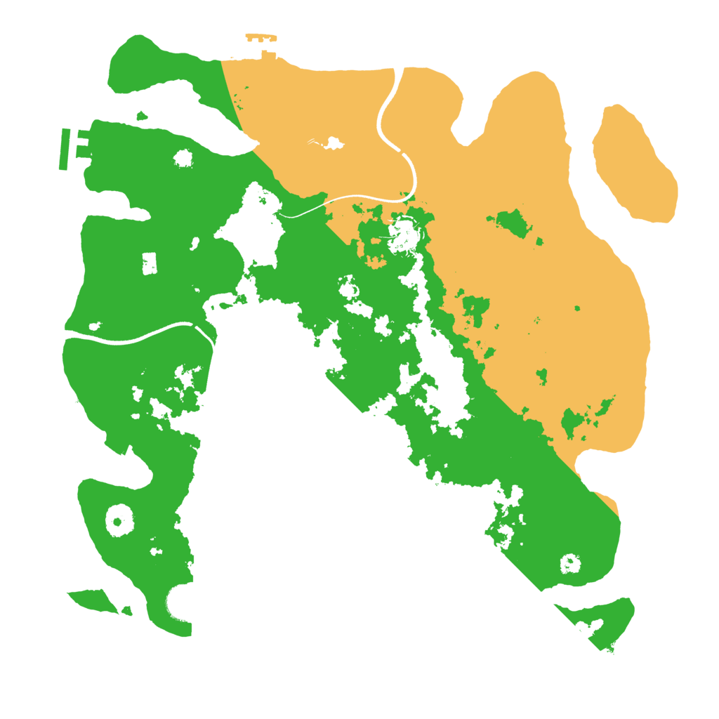 Biome Rust Map: Procedural Map, Size: 3500, Seed: 8765432