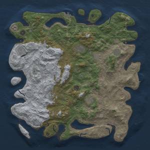 Thumbnail Rust Map: Procedural Map, Size: 4500, Seed: 2335, 17 Monuments