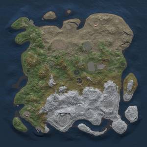 Thumbnail Rust Map: Procedural Map, Size: 4000, Seed: 442497179, 16 Monuments