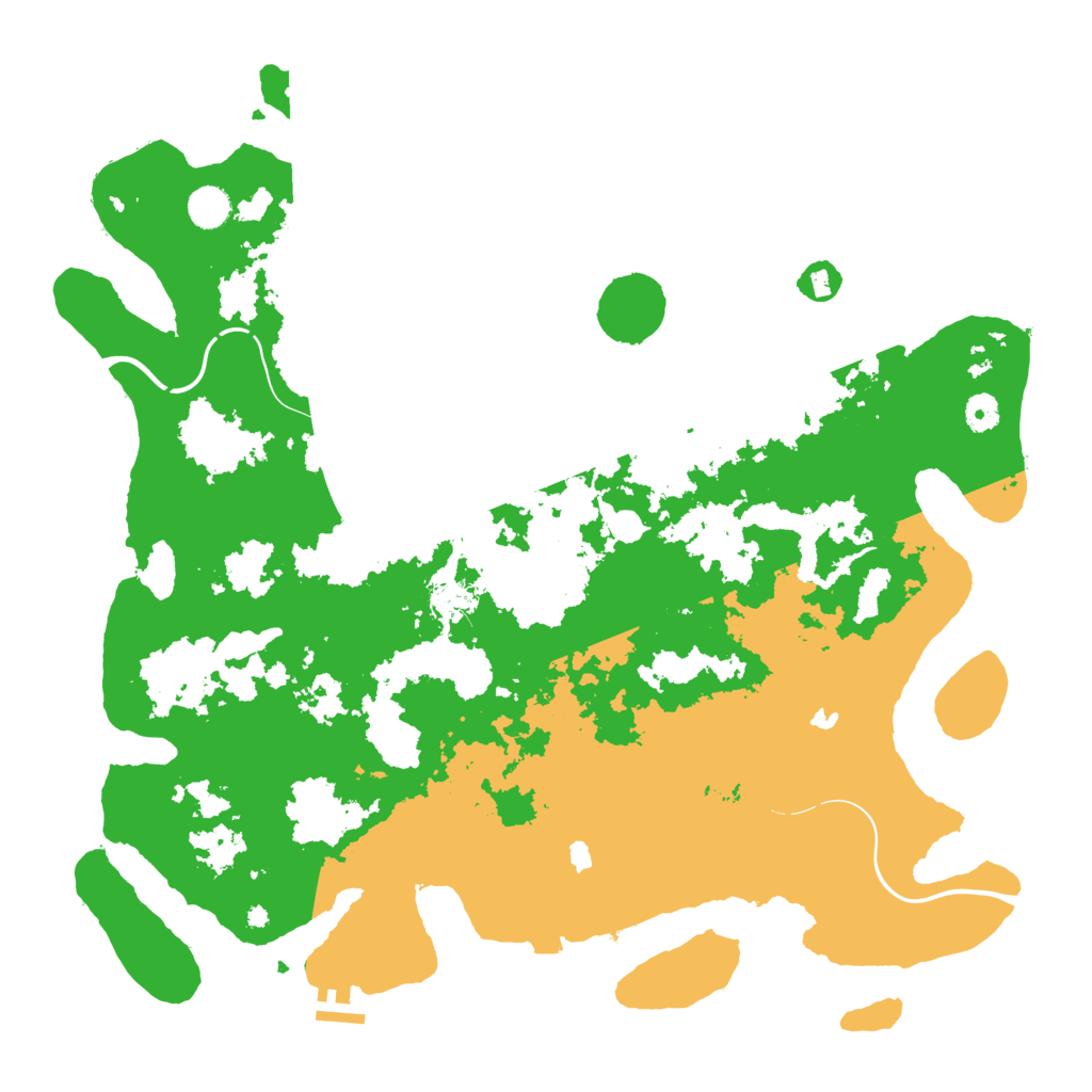 Biome Rust Map: Procedural Map, Size: 4500, Seed: 304767987
