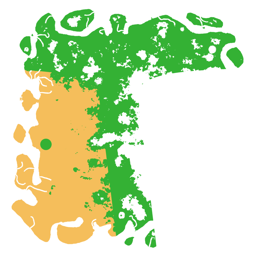 Biome Rust Map: Procedural Map, Size: 6000, Seed: 111895