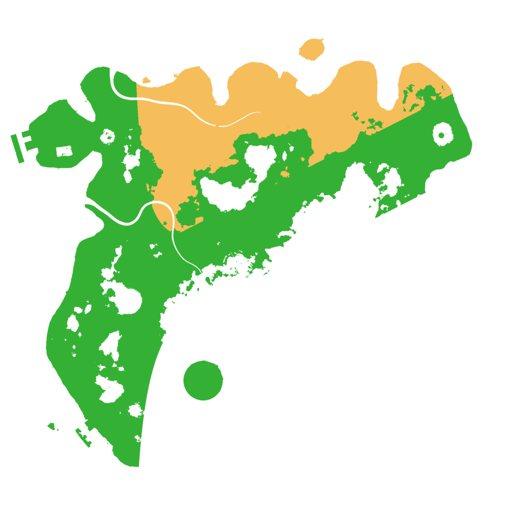 Biome Rust Map: Procedural Map, Size: 3500, Seed: 441482