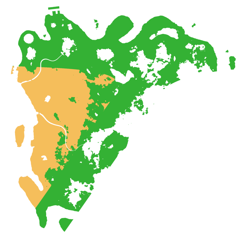 Biome Rust Map: Procedural Map, Size: 4500, Seed: 70009