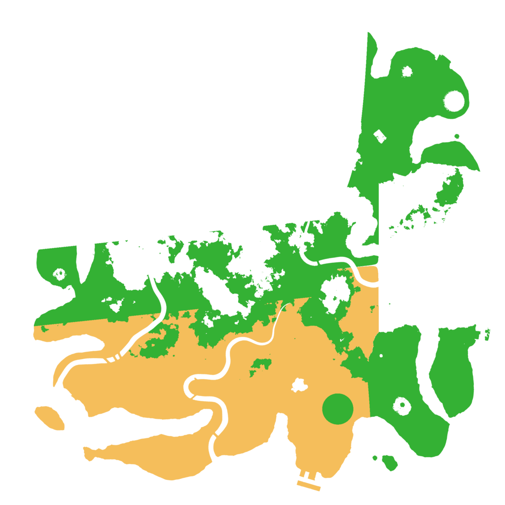 Biome Rust Map: Procedural Map, Size: 4300, Seed: 22