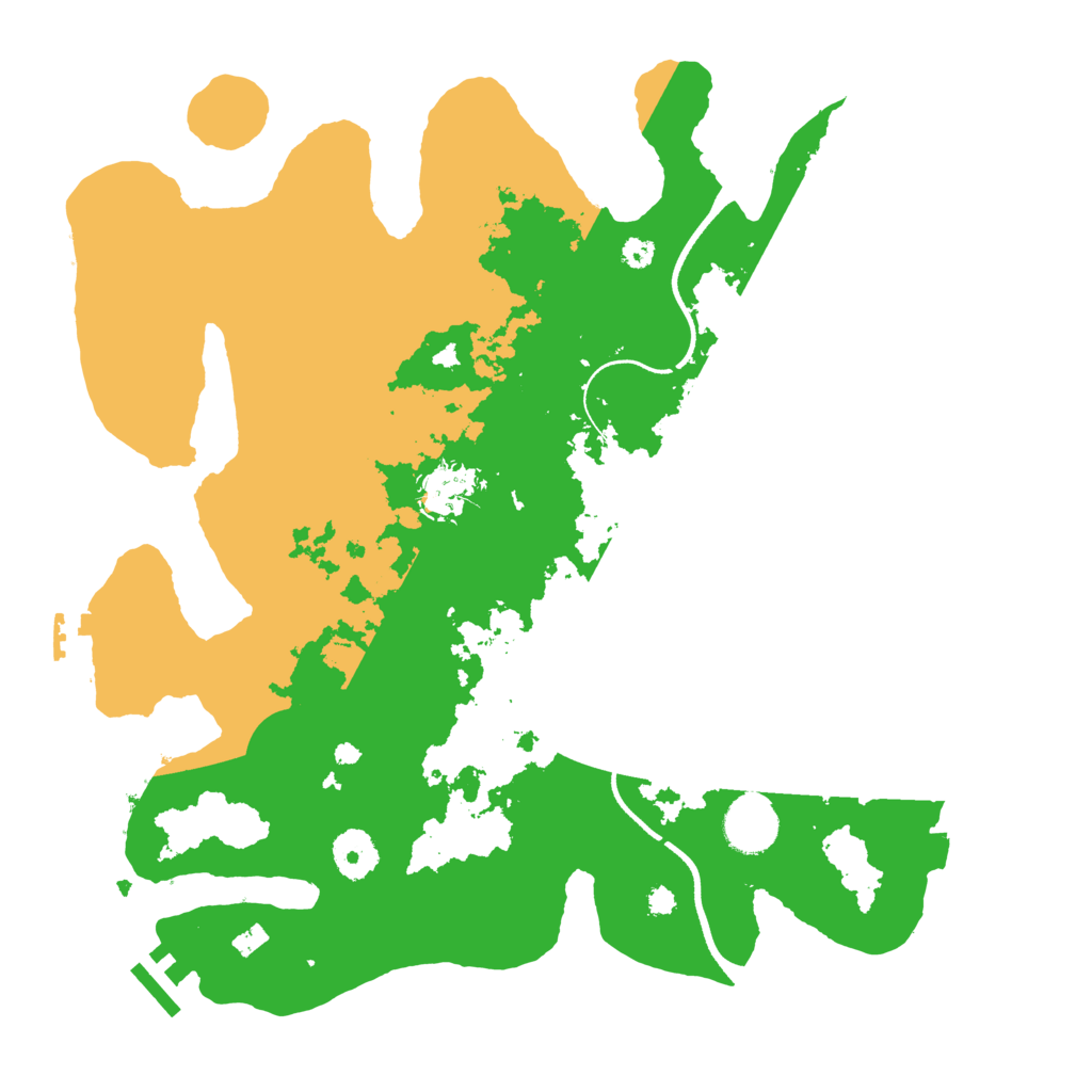 Biome Rust Map: Procedural Map, Size: 3500, Seed: 528610513