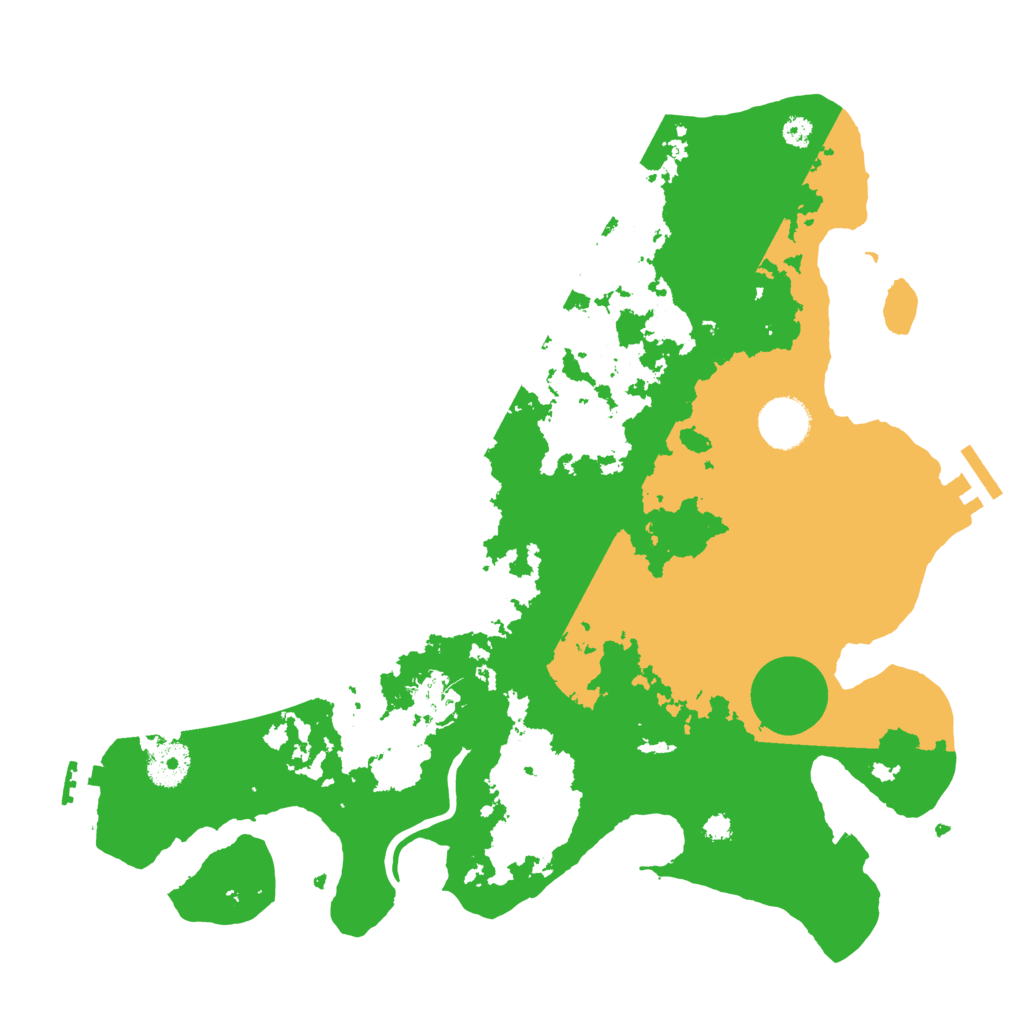 Biome Rust Map: Procedural Map, Size: 3500, Seed: 158986295