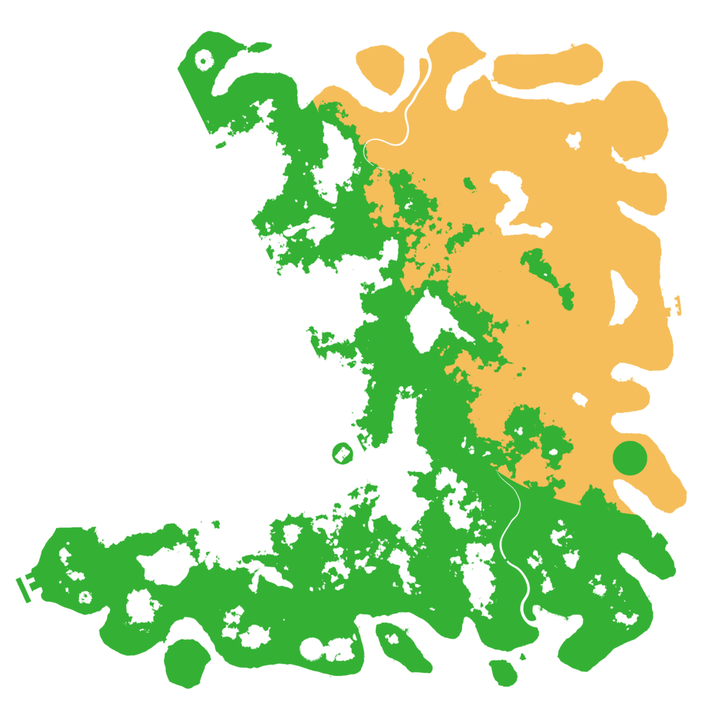 Biome Rust Map: Procedural Map, Size: 5500, Seed: 1807256