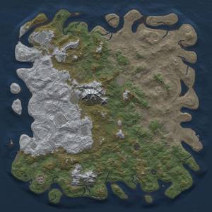 Thumbnail Rust Map: Procedural Map, Size: 5500, Seed: 1807256, 19 Monuments