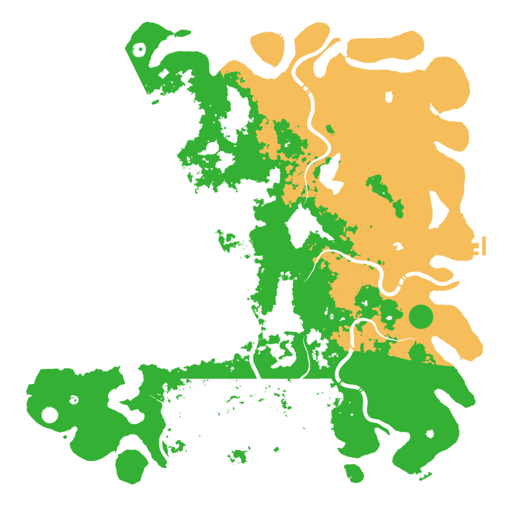 Biome Rust Map: Procedural Map, Size: 5500, Seed: 1807256