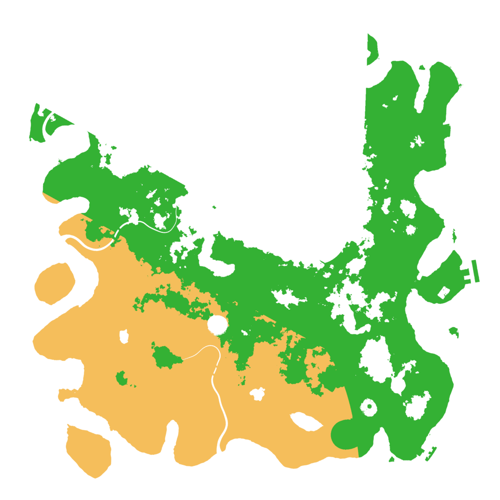 Biome Rust Map: Procedural Map, Size: 4500, Seed: 532246