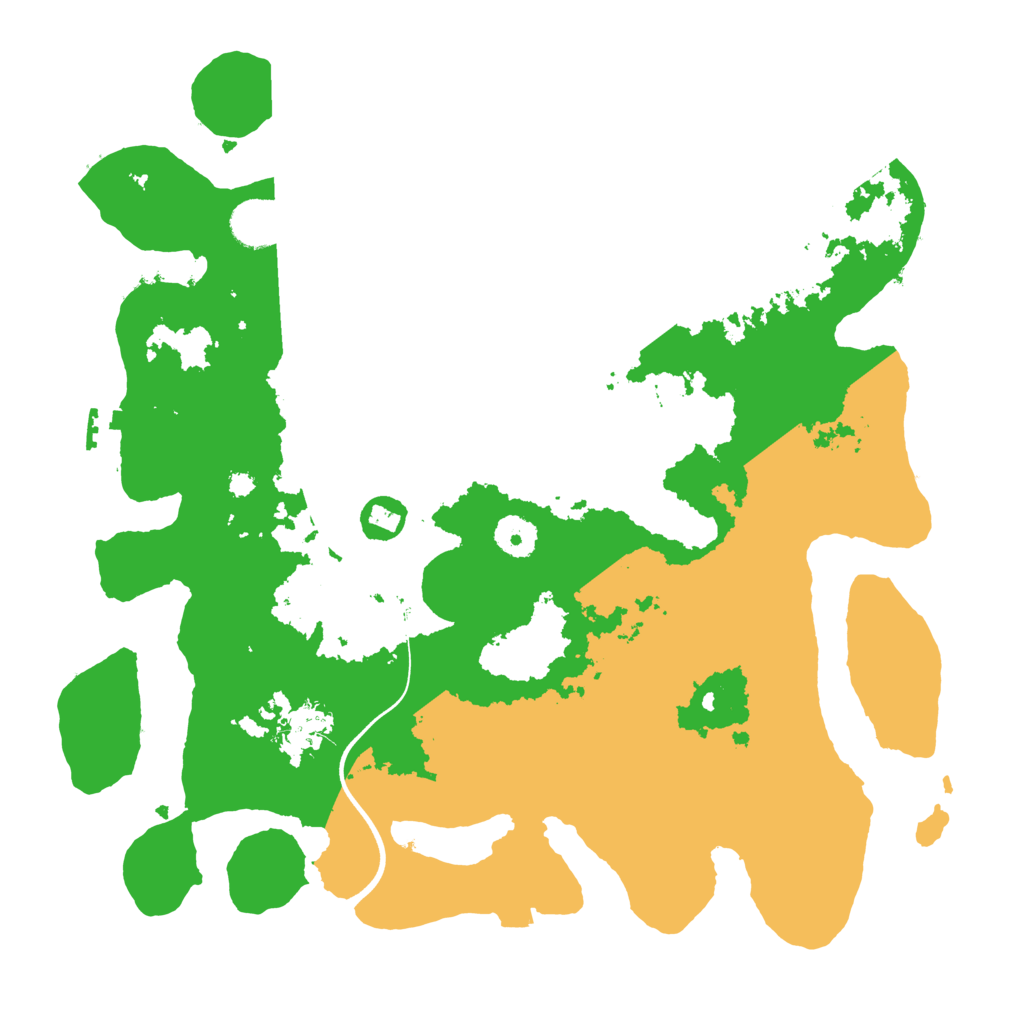 Biome Rust Map: Procedural Map, Size: 3700, Seed: 117628458