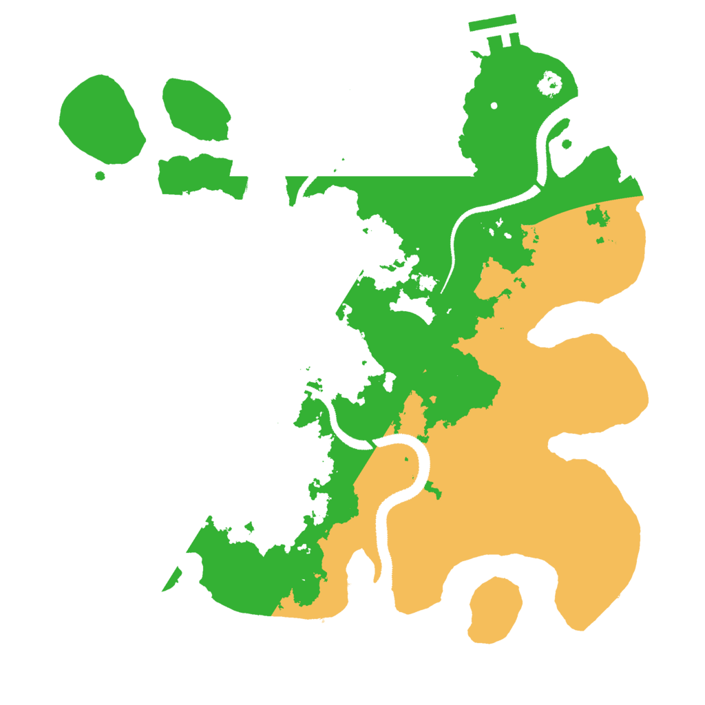 Biome Rust Map: Procedural Map, Size: 3000, Seed: 609988645